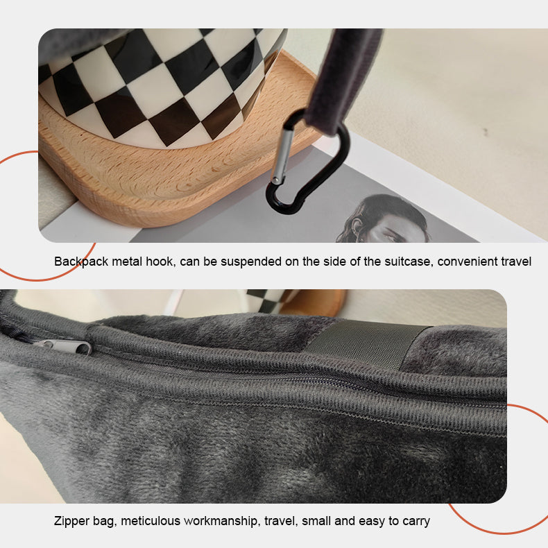 Portable foldable Custom Logo travel blanket and pillow set 4 in 1 airplane Flannel travel pillow blanket with bag