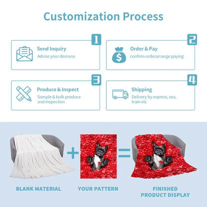 Custom Soft 100% Polyester coral Flannel Fleece travel Blanket Minky plush Quality Throw Blanket