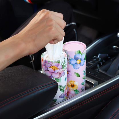 Yasong Customized Tissue Cylinder Packaging Box Tissue Car Travel Facial Tissue Paper