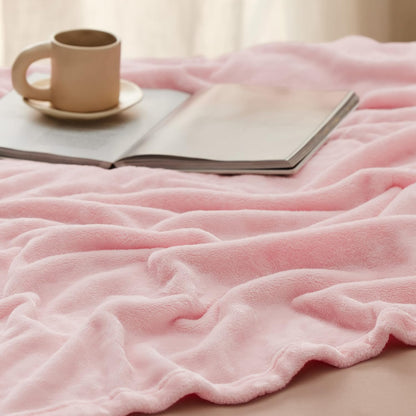 Custom Soft 100% Polyester coral Flannel Fleece travel Blanket Minky plush Quality Throw Blanket